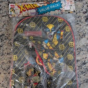 MARVEL COMICS 1994 X-MEN VALUE PACK(BACKPACK,BELT BAG, WALLET) RARE- NWT SEALED